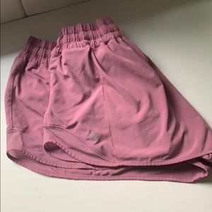 lulu lemon pink shorts.